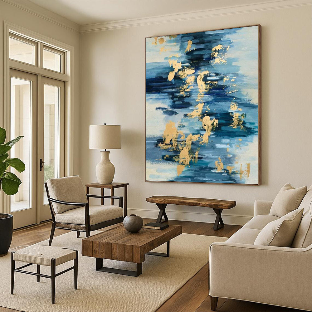 Bold Textured Abstract Artwork for Office & Bar DKH0931