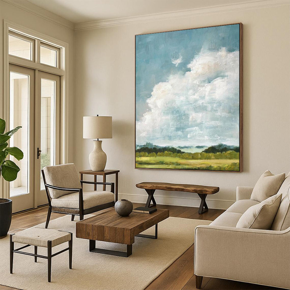 Oversized Custom Hand-Painted Abstract Art for Bar & Hotel LargeART1878