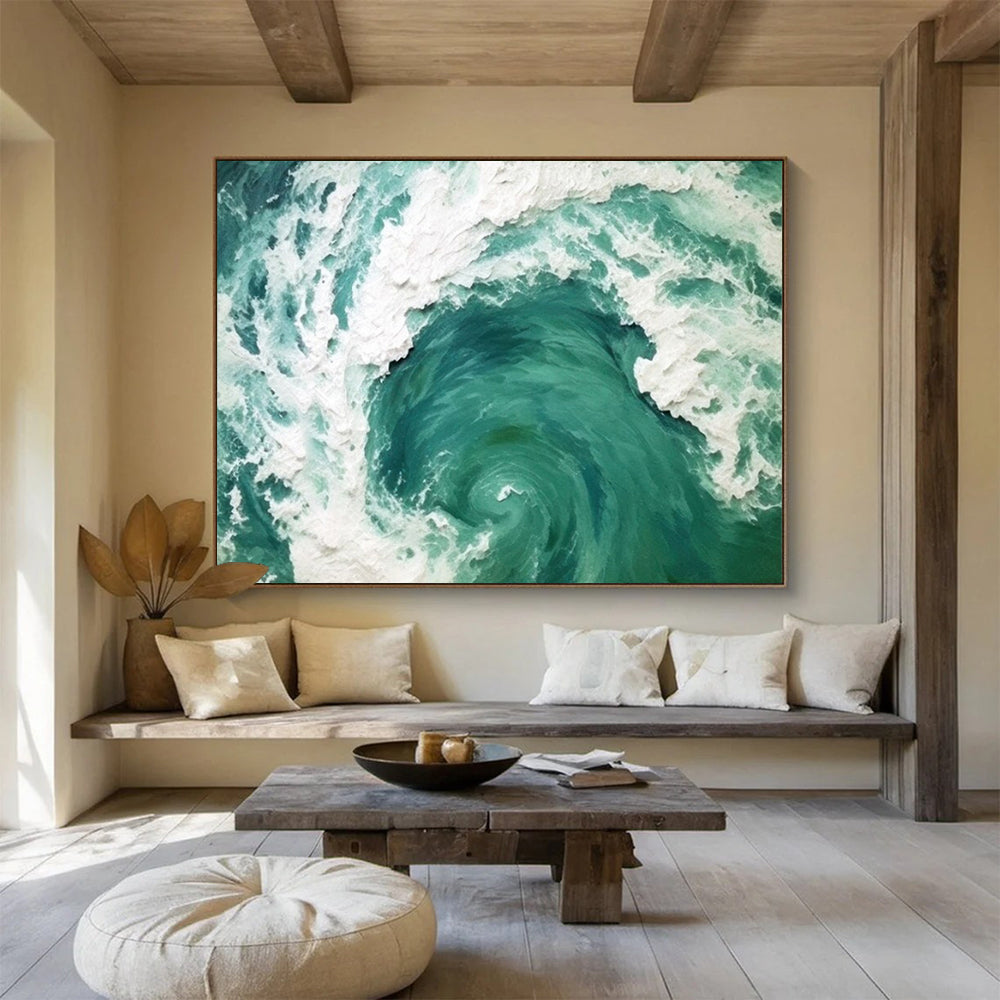 Serene Large - Format Abstract Painting for Entryway & Bedroom LargeART1645