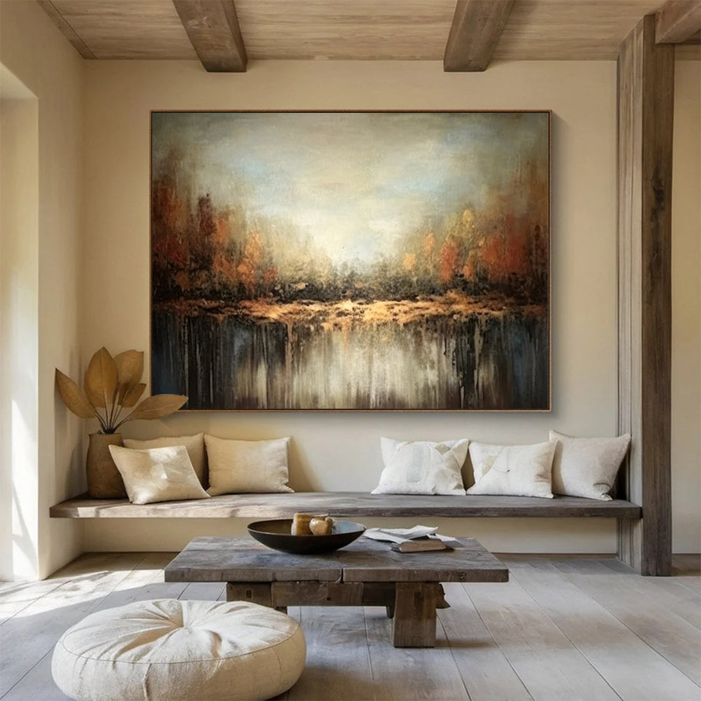 Misty Forest Reflection - Enchanting Living Room Escape DLZ060