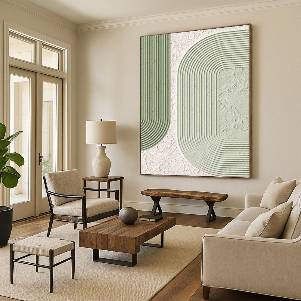 Immense - Proportioned Hand - Painted Custom Textured Abstract Masterpiece, Ideal for Living Room and Bar DKH1493