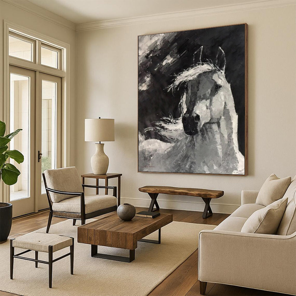 Colossal Hand-Painted Abstract Artworks for Living Room & Playroom LargeART2183