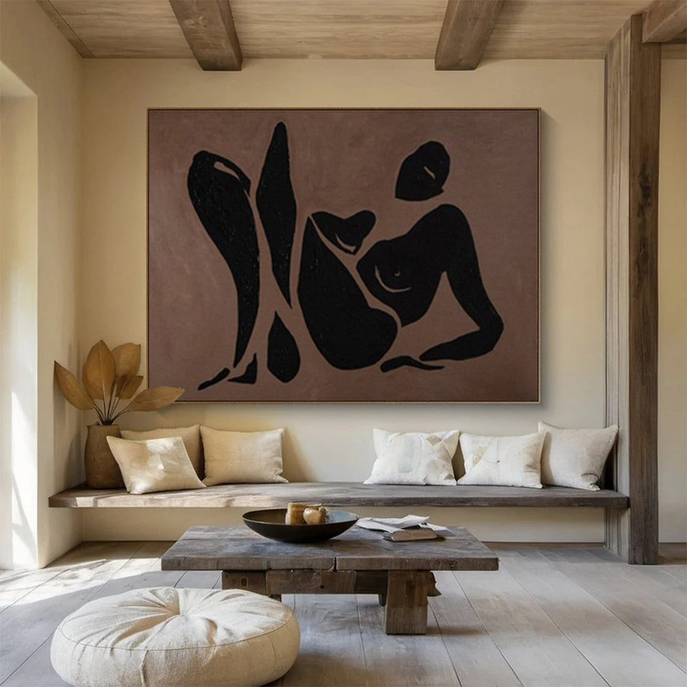 Gigantic Textured Hand - Painted Abstract Wall Mural for Memorable Impressions DKH743