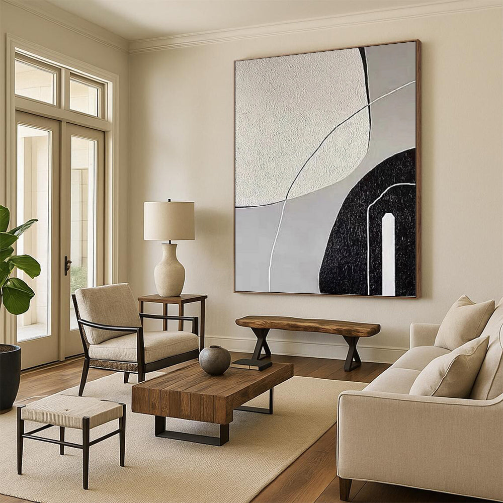 Professionally Crafted Hand - Painted Textured Canvas Abstract for Office & Bedroom DKH1139