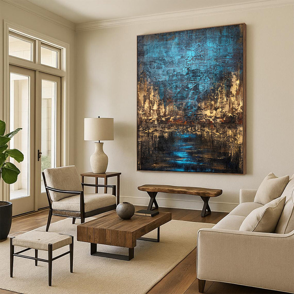 Minimalist Textured Abstract Wall Art for Office & Guest Room LargeART2074