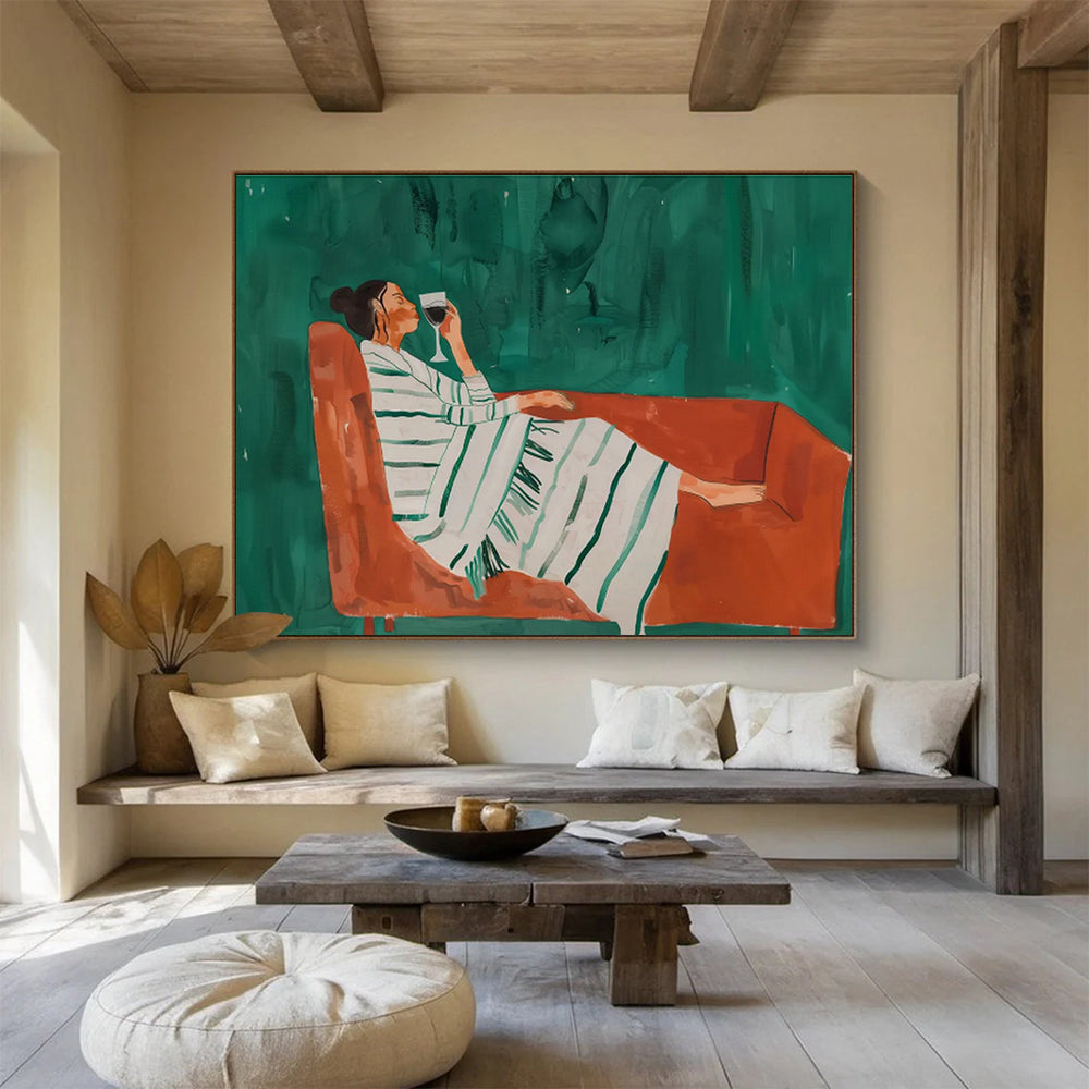 “Infinite Horizons” Giant Abstract Wall Decor for Living Room & Hallway DKH233