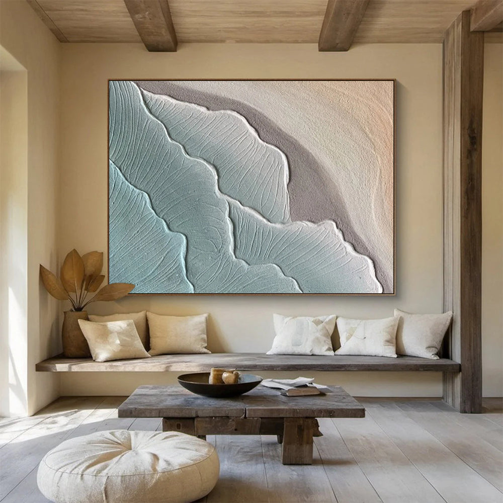 Giant-Format Hand-Painted Abstract Wall Art for Entryway & Living Room LargeART1525