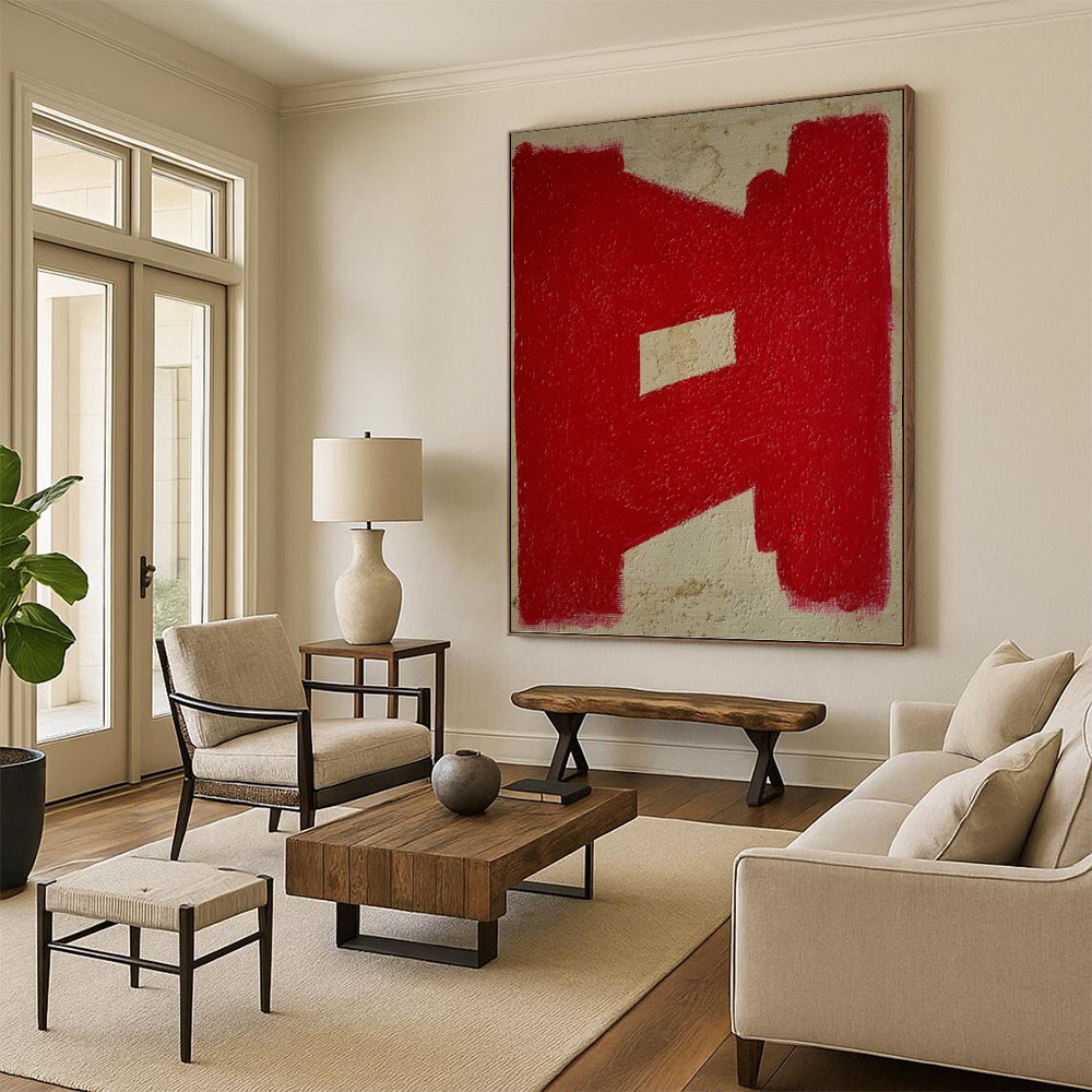 Striking Custom - Crafted Textured Canvas Abstract for Living Room & Office DKH1076