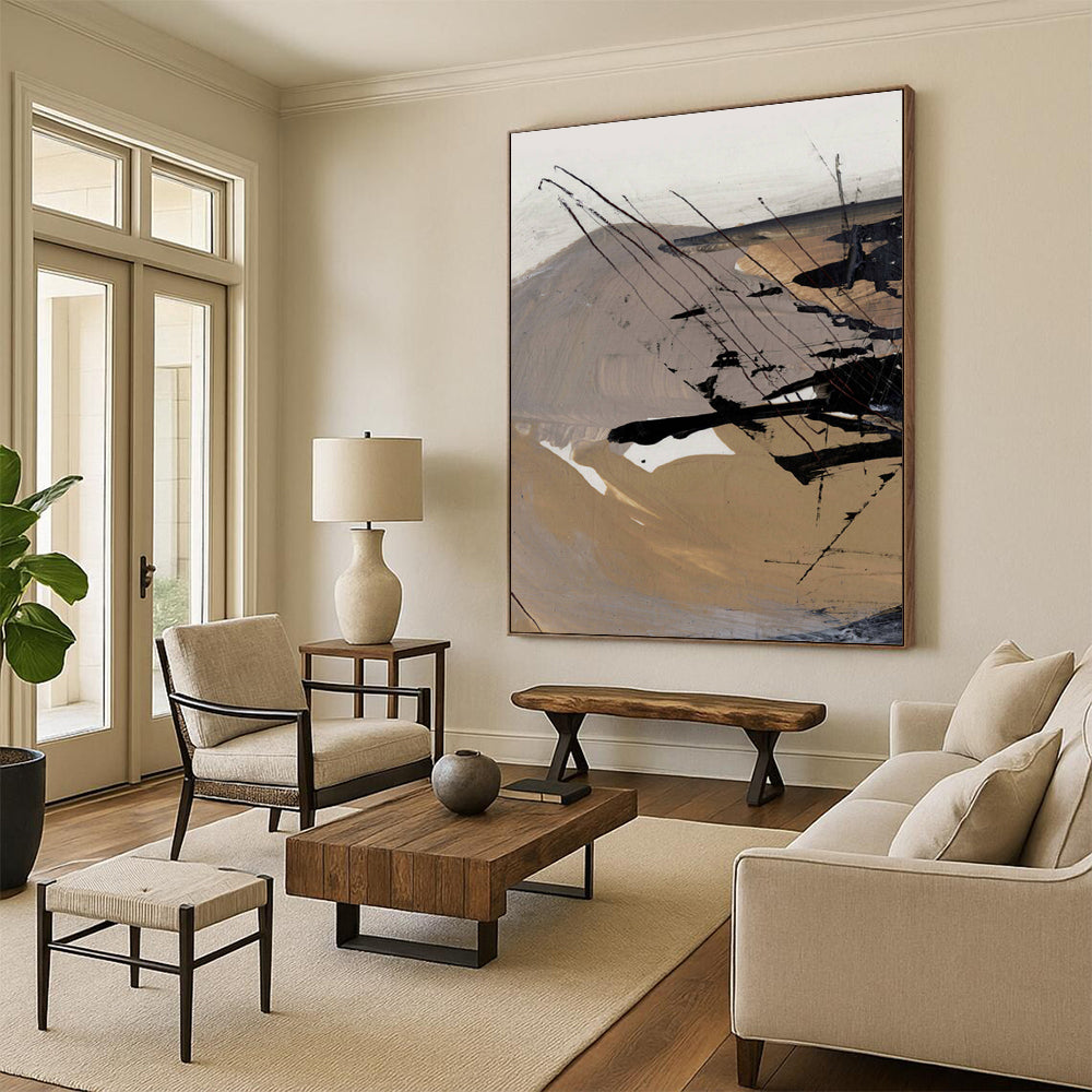 Custom Handmade Abstract Art: Big Sizes, Textured Styles for Any Decor DTP201