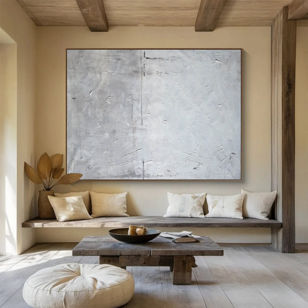 Opulent Original Grandiose Textured Hand - Painted Abstract Mural for Lavish Environments DKH848