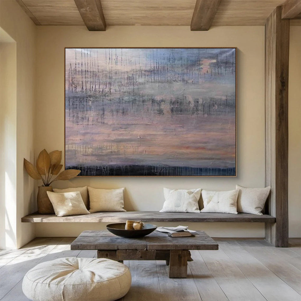 Grey - Purple Gradient Abstract: Interpreting the Artistic Depth of the Space DLZ150