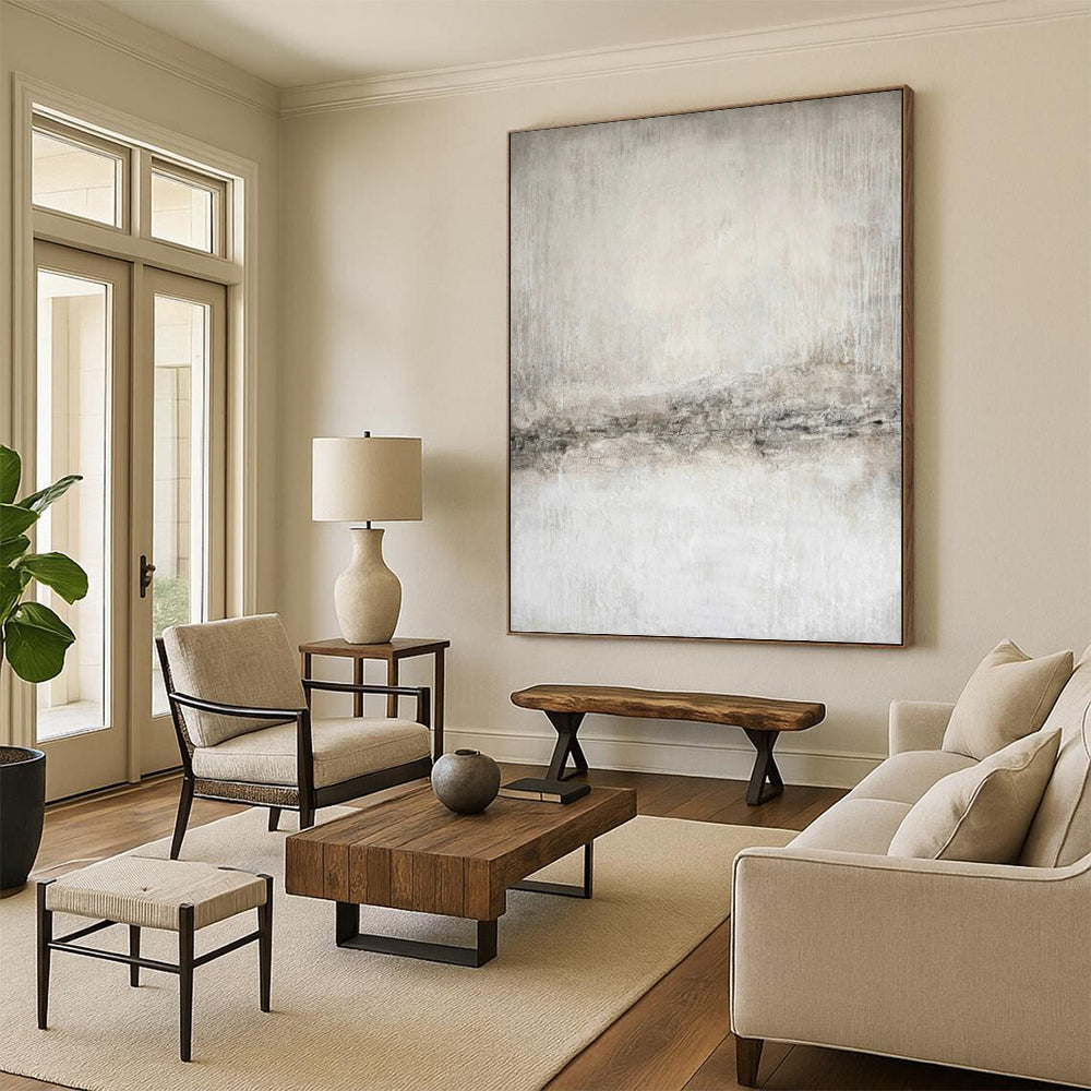 Magnificent Hand - Crafted Textured Canvas Abstract for Dining Room & Office DKH1068