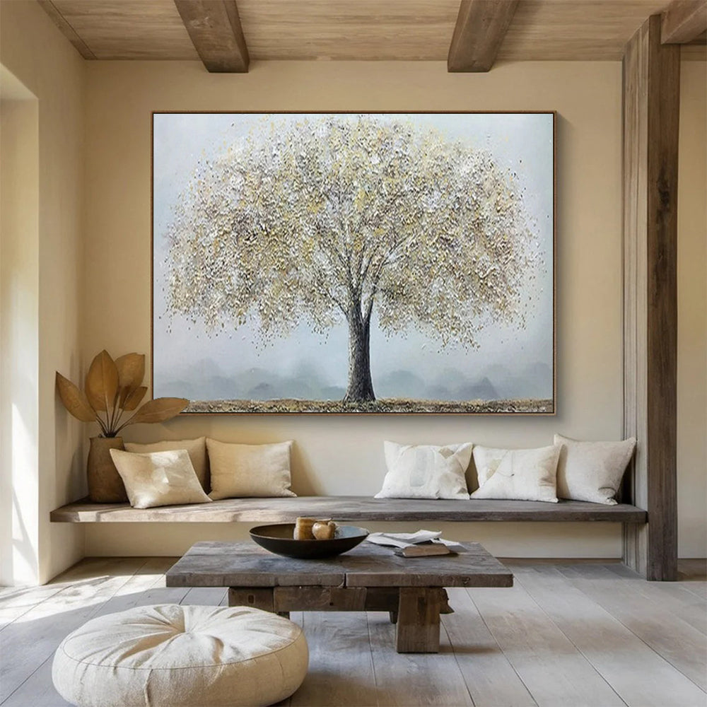 Massive Hand-Painted Abstract Murals for Bedroom & Office LargeART1526