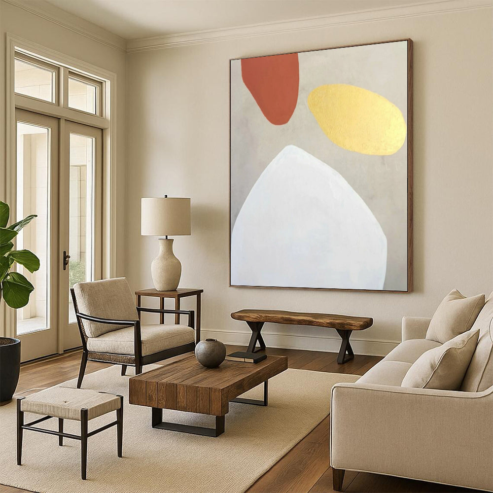 Elegant Custom - Painted Textured Canvas Abstract for Hotel Lobby & Bedroom DKH1078