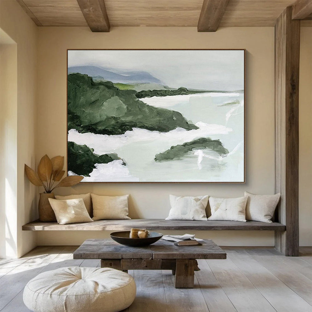 Spectacular Hand - Painted Textured Abstract Painting for Entryway & Bedroom DKH603