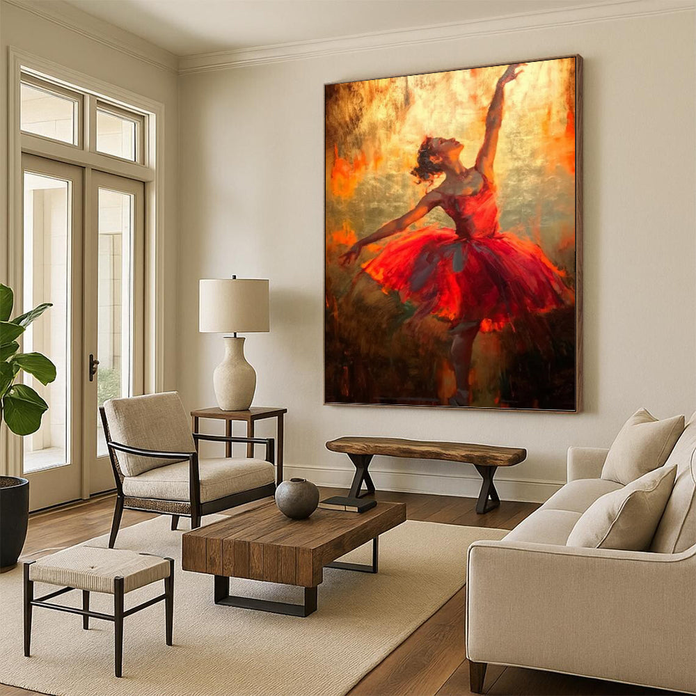 Large Vertical Custom Abstract Hand - Painted Masterpiece for Bar and Hallway DKH1639