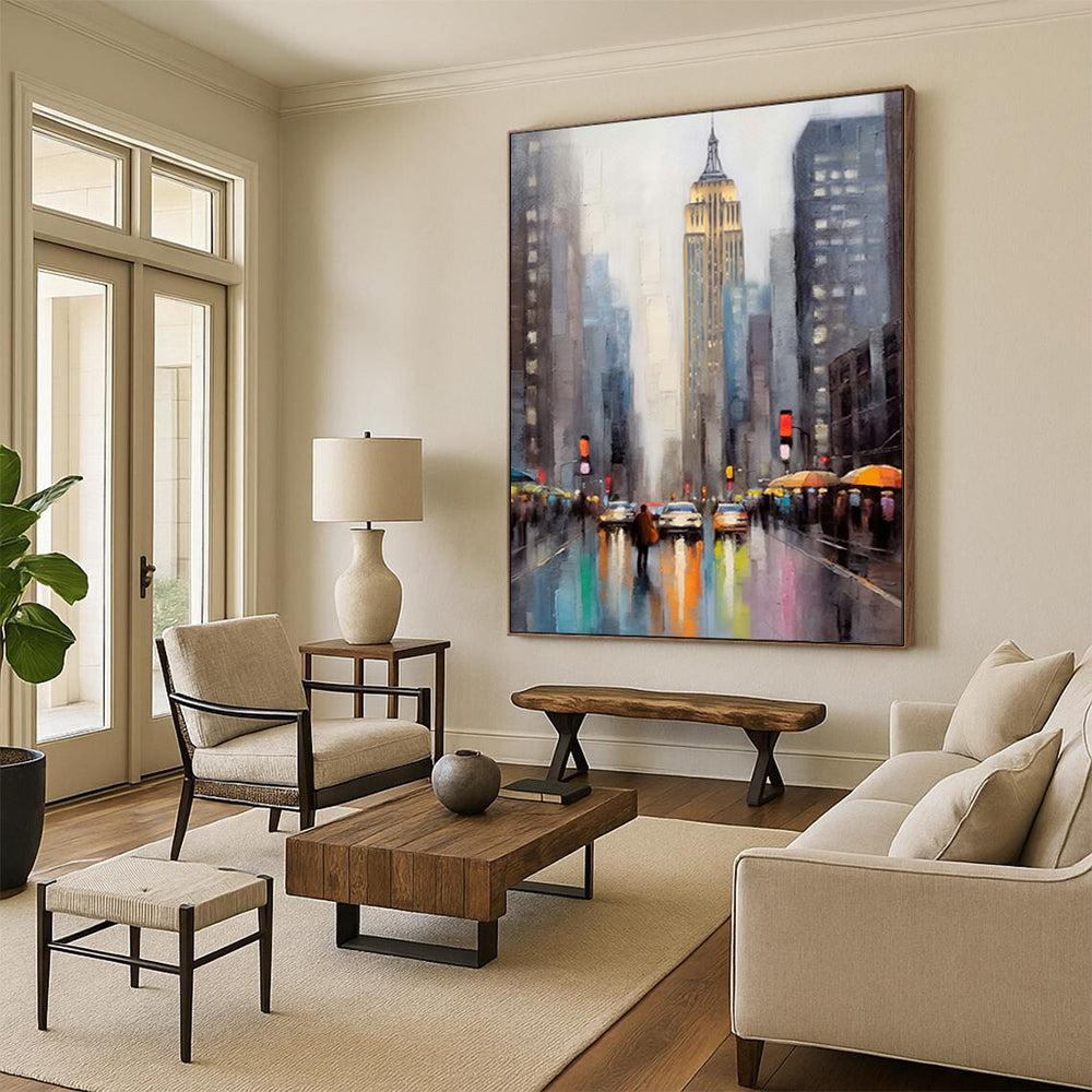 Hand-Painted Bespoke Abstract Canvas for Bedroom & Hotel LargeART1912