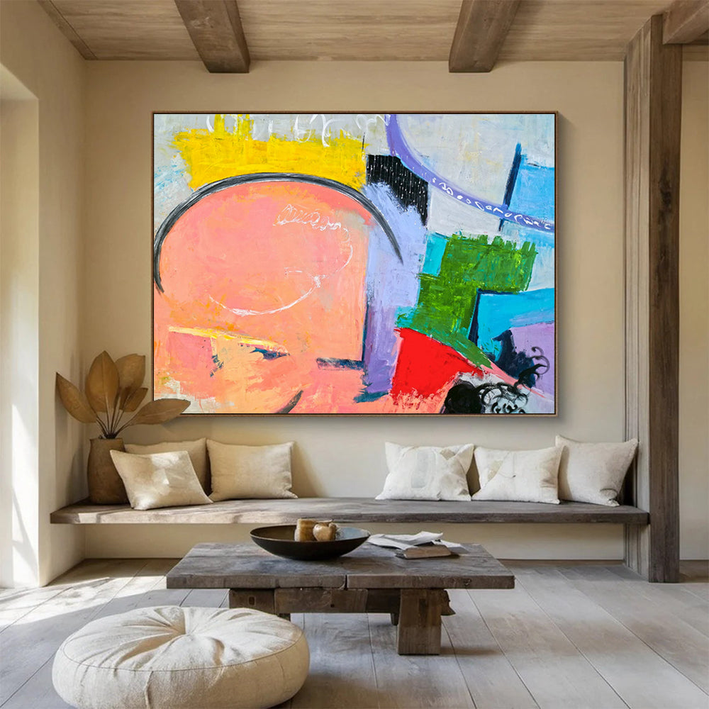 Enormous Hand - Painted Abstract Canvas for Bedroom & Dining Room DKH560
