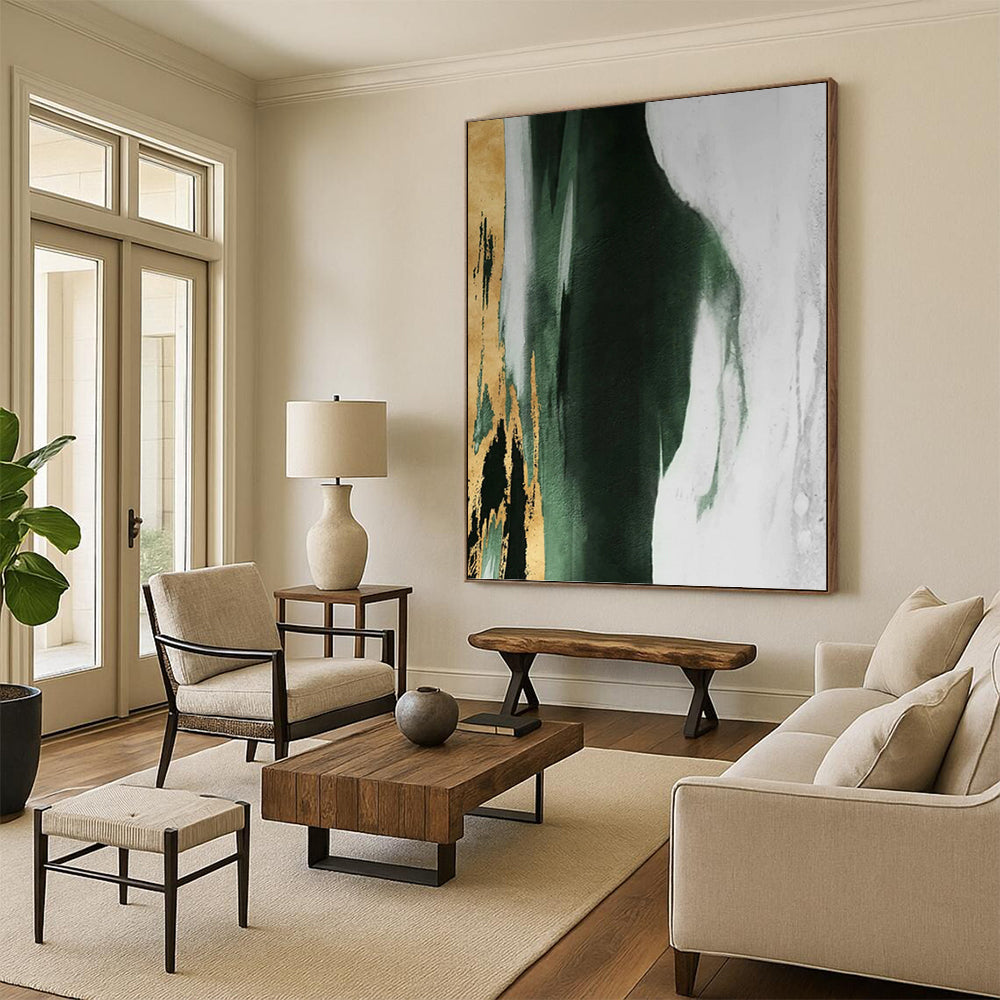 Striking Hand - Painted Textured Abstract Canvas for Art Gallery & Exhibition Space DKH1234
