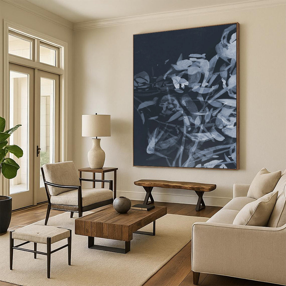 Custom Hand-Painted Abstract Art: Big Sizes & Textured Wonders for Bar & Hotel DTP240