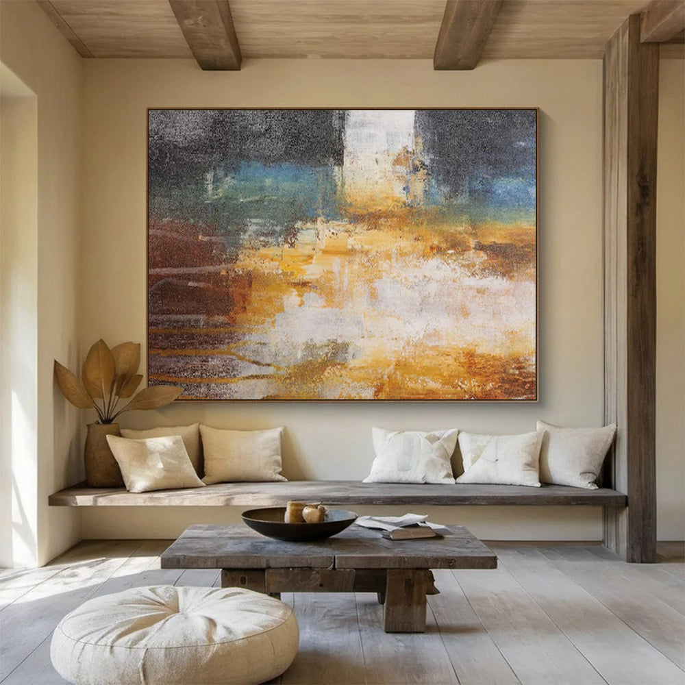 Oversized Custom Abstract Mural for Restaurant DKH012