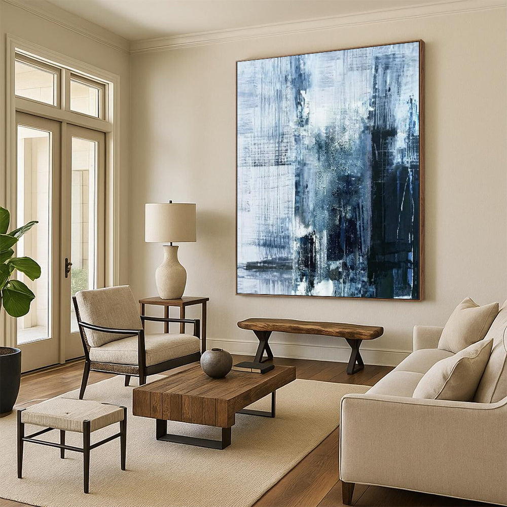 Enormous-Sized Hand-Painted Abstract Installations for Bar & Hotel LargeART2343