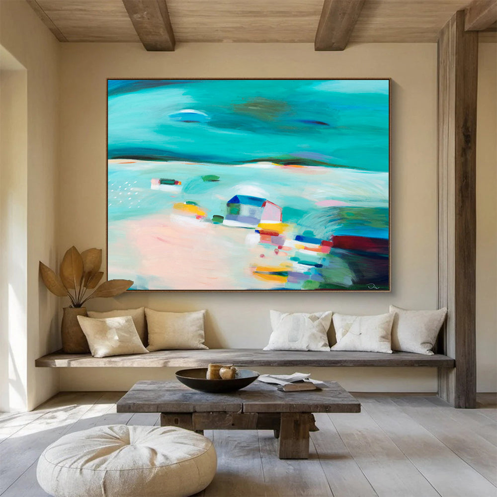 Made - to - Order Abstract Painting for Event Ballroom DKH058