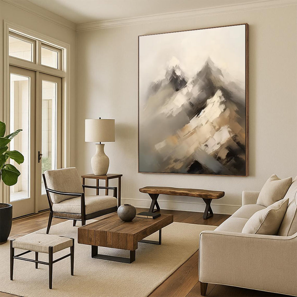 Victorian Textured Abstract Wall Art for Dining Room & Parlor LargeART2092