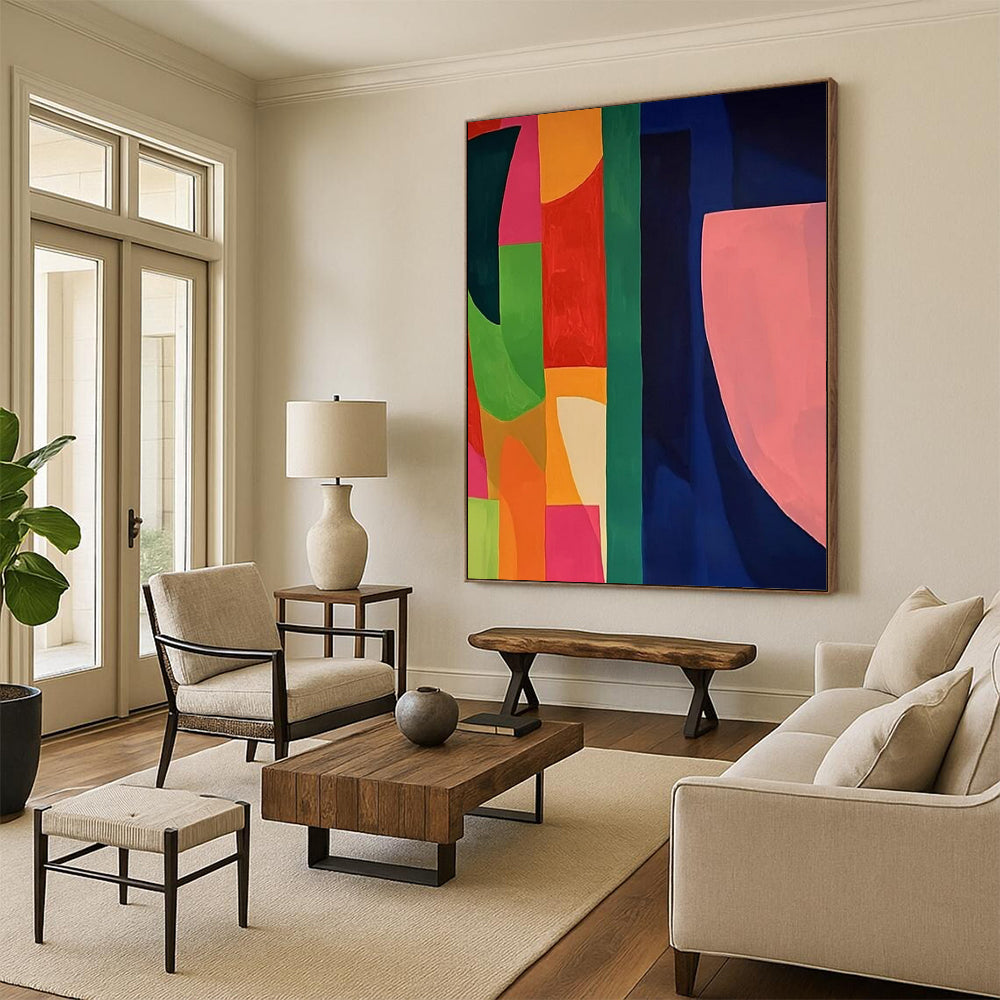 Massive-Sized Hand-Painted Abstract Artwork for Bedroom & Bar LargeART2369