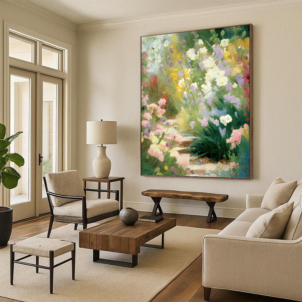 Stunning Hand - Painted Textured Abstract Canvas for Living Room & Bar DKH1356