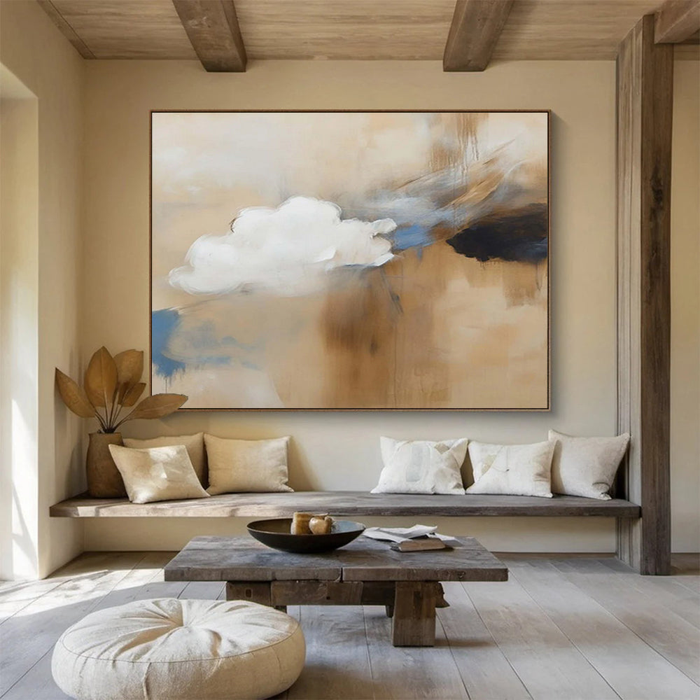Hand - Crafted Oversized Abstract Painting for Hallway & Bar DKH090