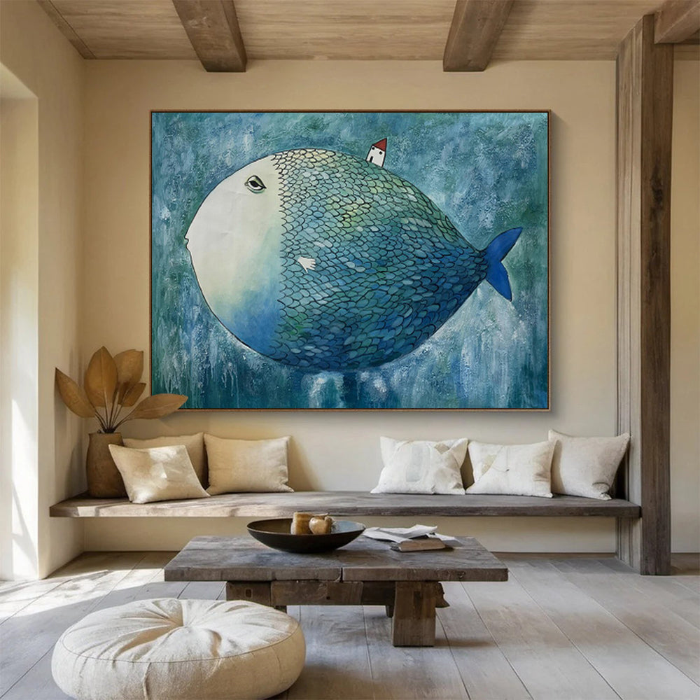 “Cosmic Odyssey” Oversized Abstract Canvas for Living Room & Bar DKH218