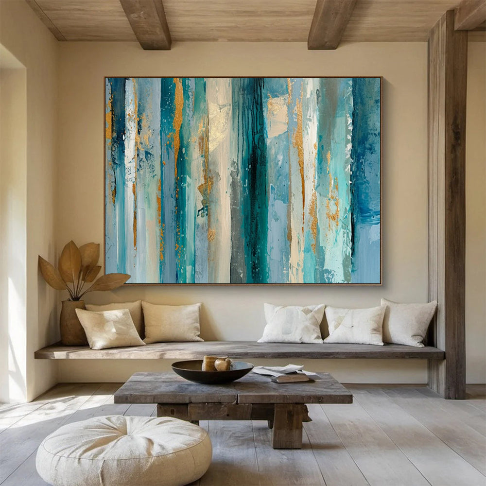 Immersive Abstract Canvas Art for Living Room & Dining Room LargeART1715