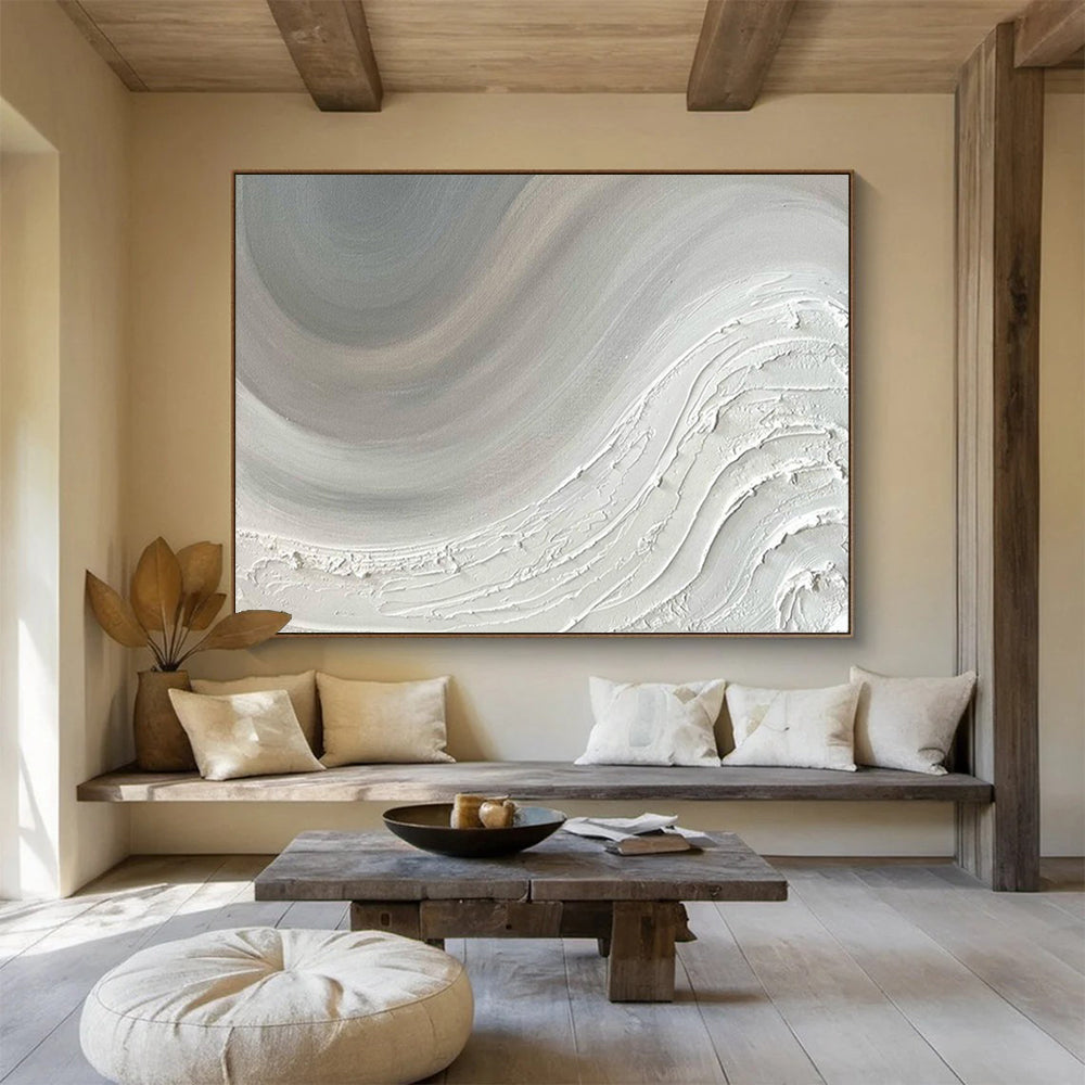 Oversized Hand-Painted Abstract Art for Dining Room & Bar LargeART1527