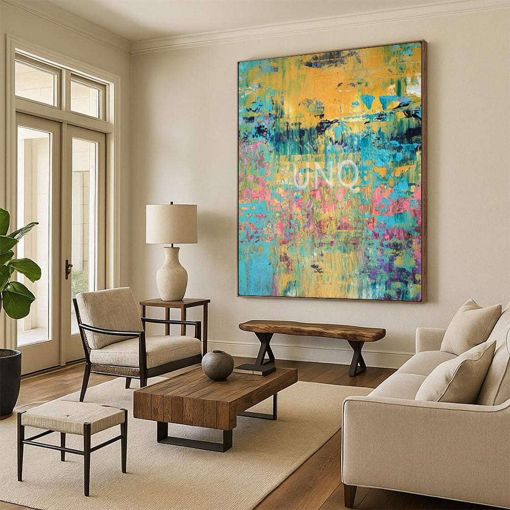 Artisan-Crafted Large Textured Wall Decor for Bedroom & Spa LargeART2167