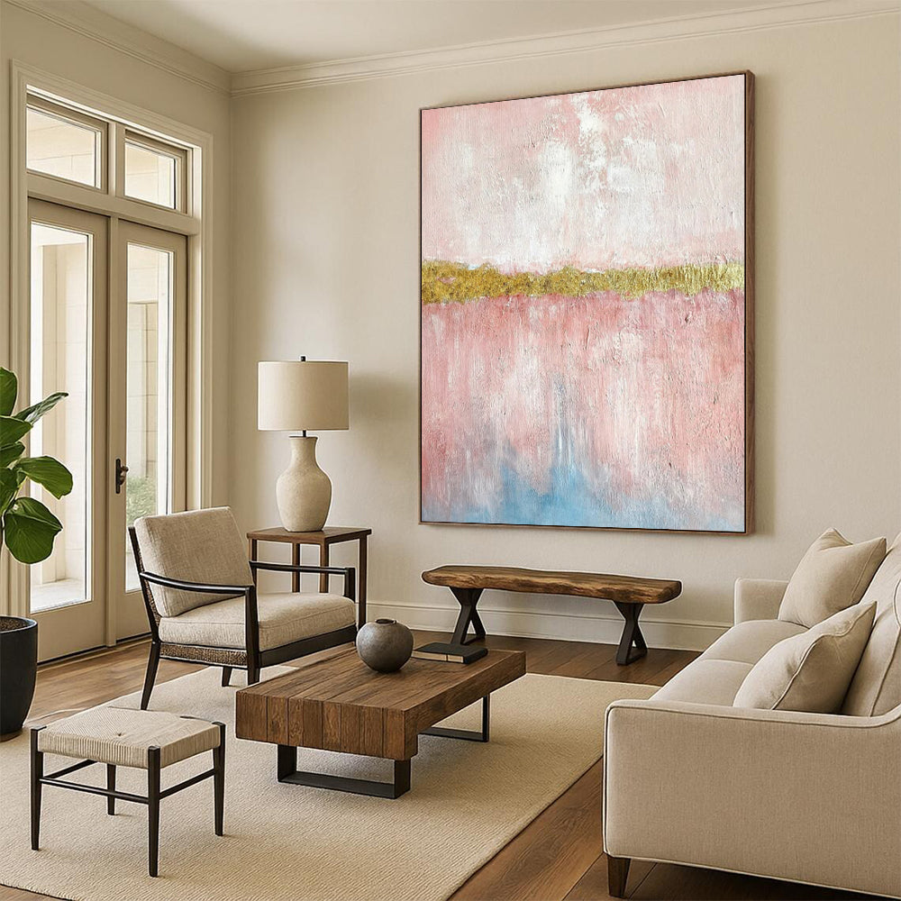 Gigantic Hand-Painted Abstract Mural for Bedroom & Dining Room LargeART2288