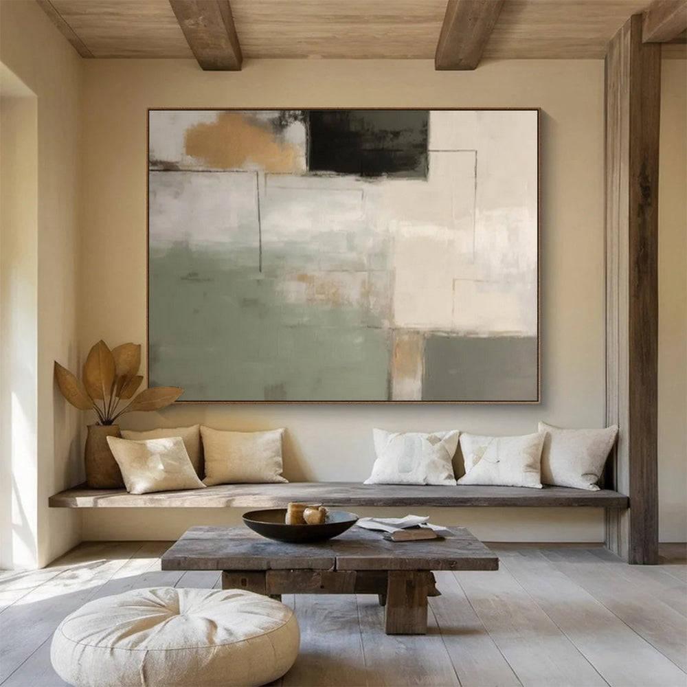 “Serene Horizons” Large - Sized Abstract Painting for Office & Bedroom DKH328