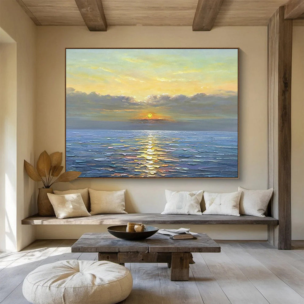 Relaxing Large Abstract Painting for Bedroom & Dining Room DKH883