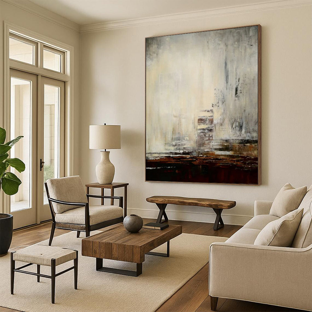 Vast-Scale Hand-Painted Abstract Wall Art for Office & Entryway LargeART2301