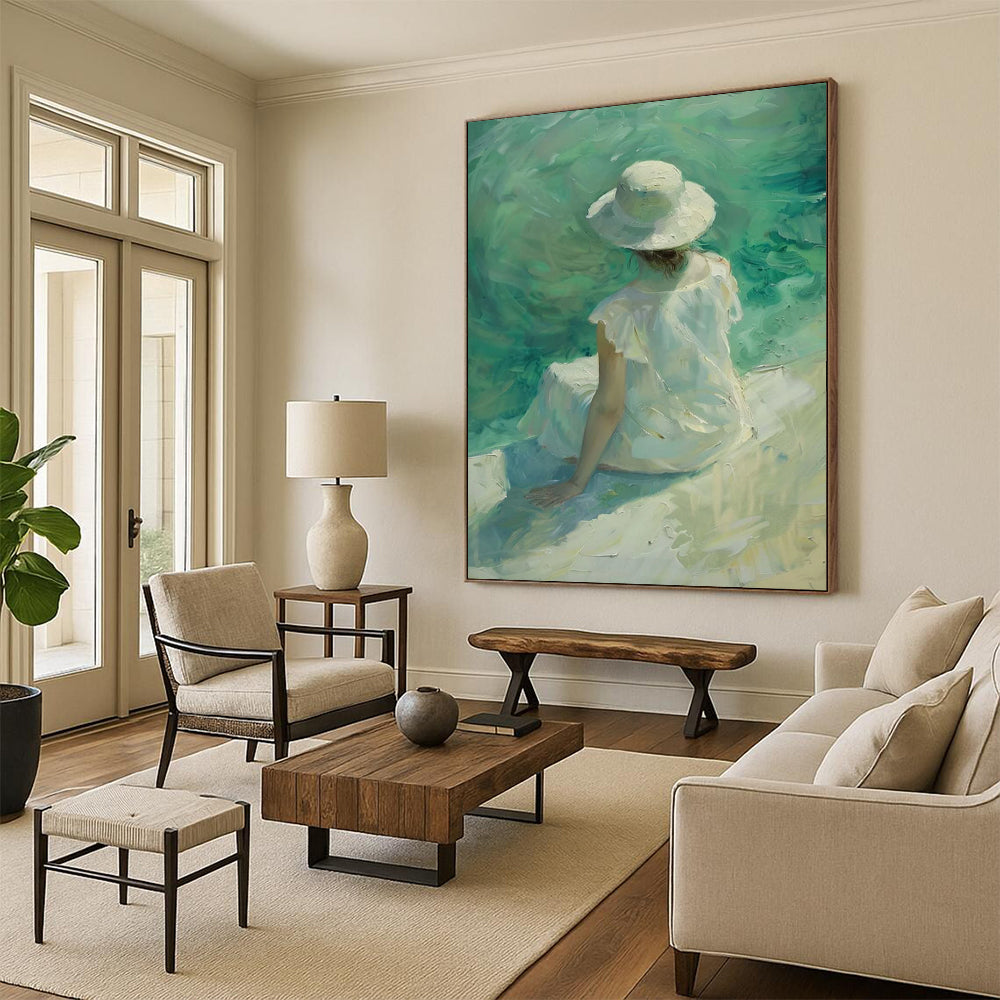 Tempestuous Symphony: Giant Hand - Painted Custom Abstract Masterpiece for Bar and Hallway DTP088
