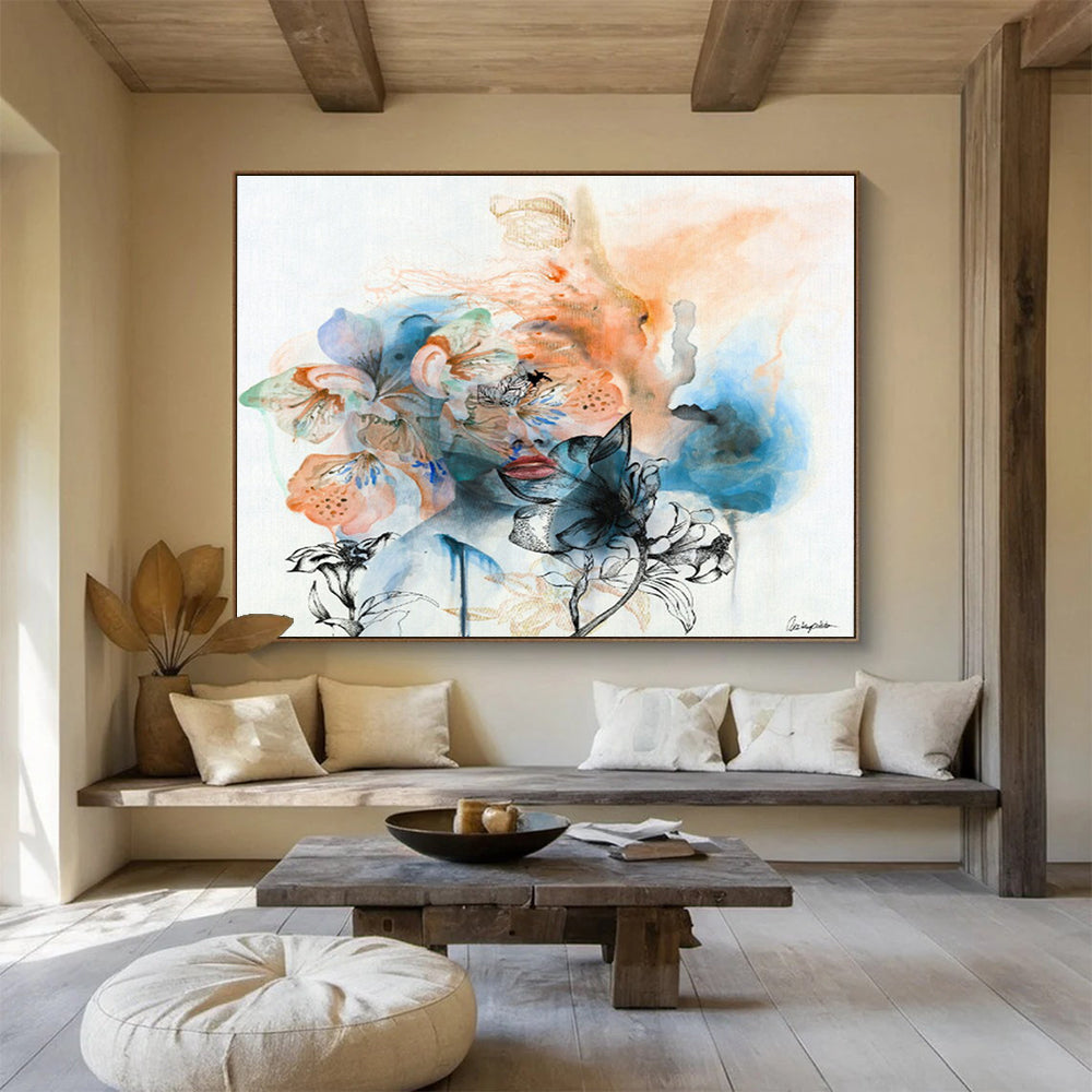 Immense Textured Abstract Painting for Living Room & Bar DKH536