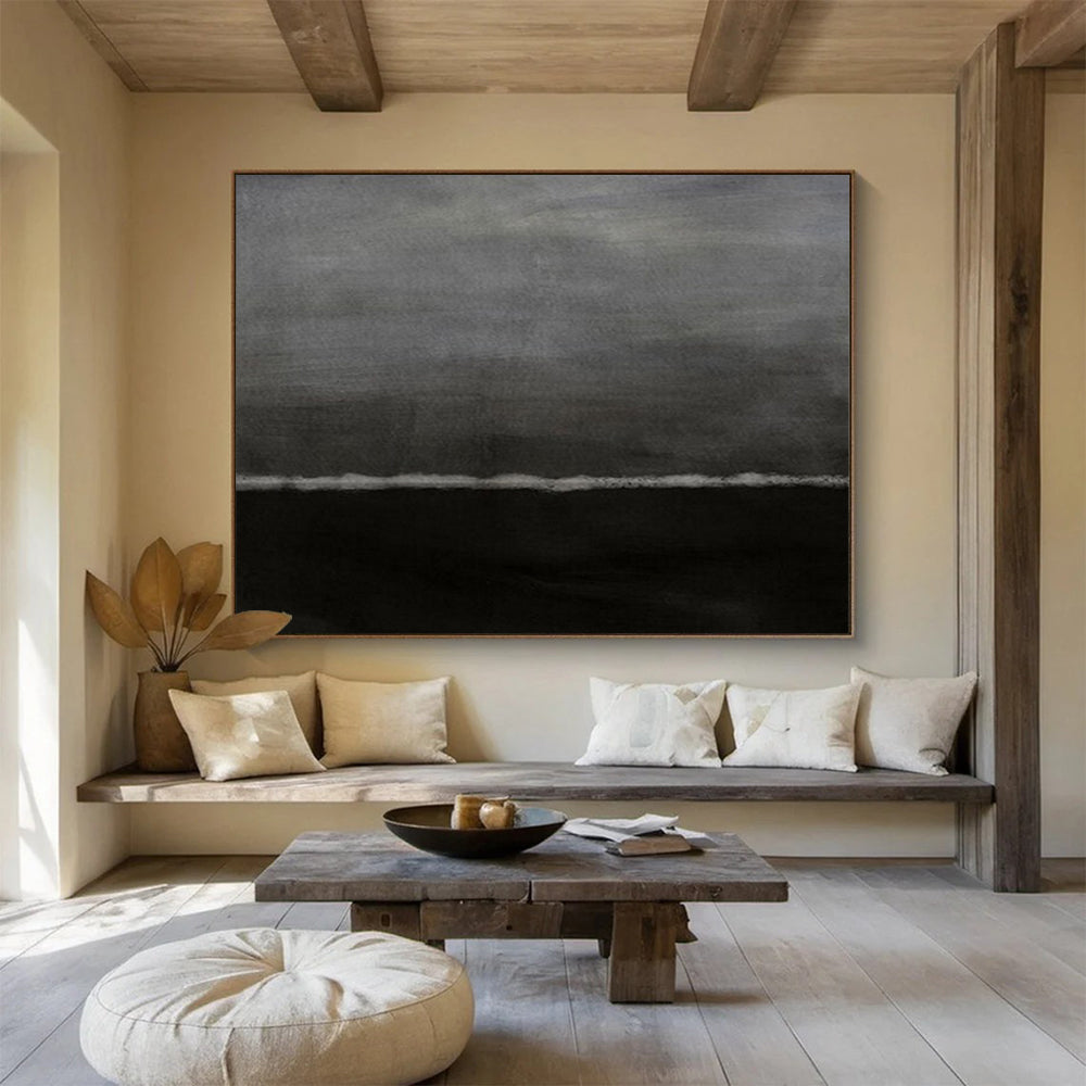 Colossal Hand-Painted Abstract Murals for Entryway & Hallway LargeART1517