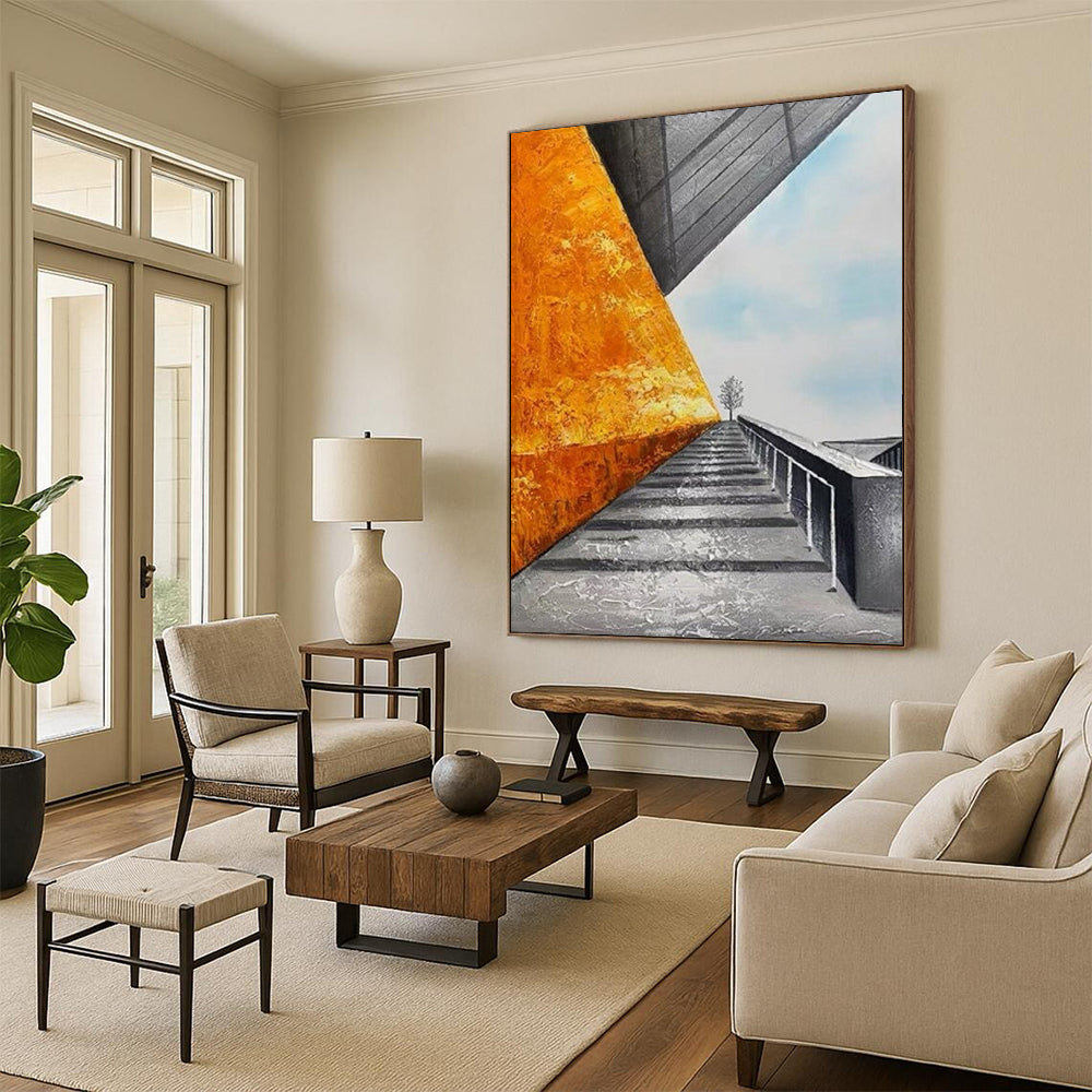 Custom Hand-Painted Abstract Masterpieces for Bedroom & Living Room DTP281