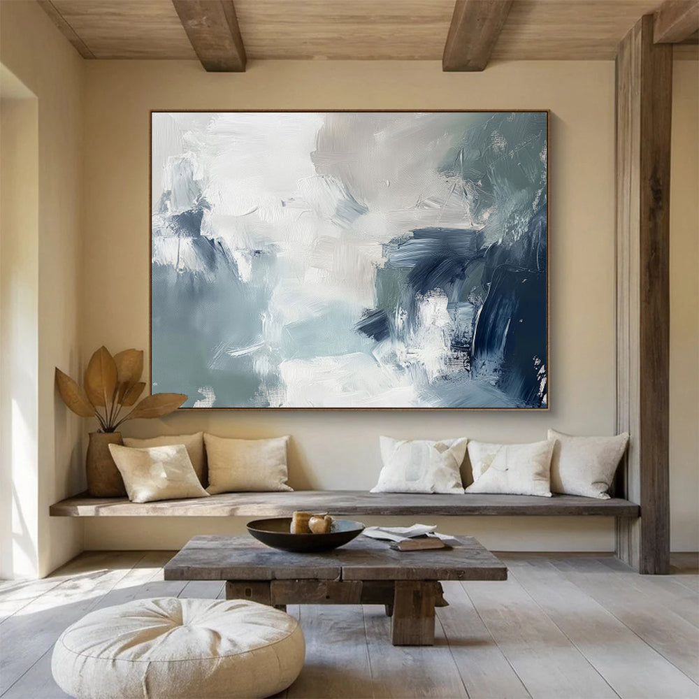 “Fluid Expressions” Grand Abstract Art for Bar & Living Room DKH236