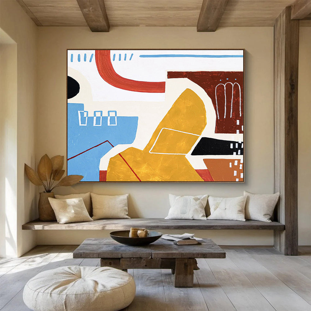 Giant Hand - Painted Abstract Wall Mural for Entryway & Bedroom DKH566