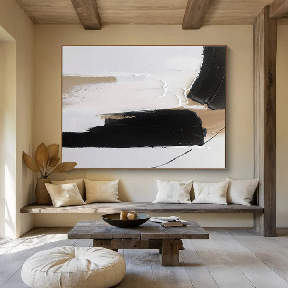 “Elemental Whisper” Vast Abstract Canvas for Bedroom & Office DKH315