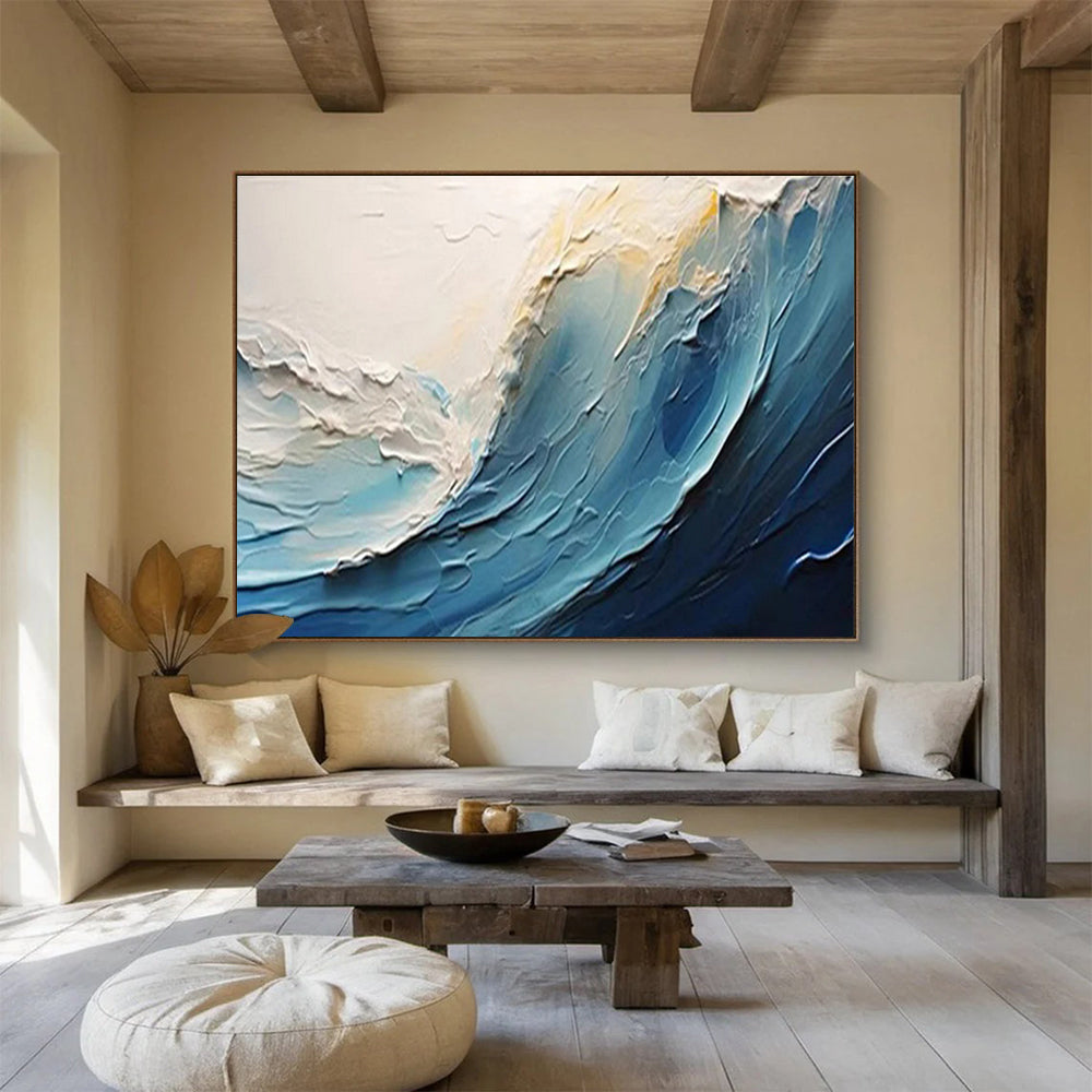 Large - Format Textured Abstract Wall Mural for Bar & Dining Room DKH527