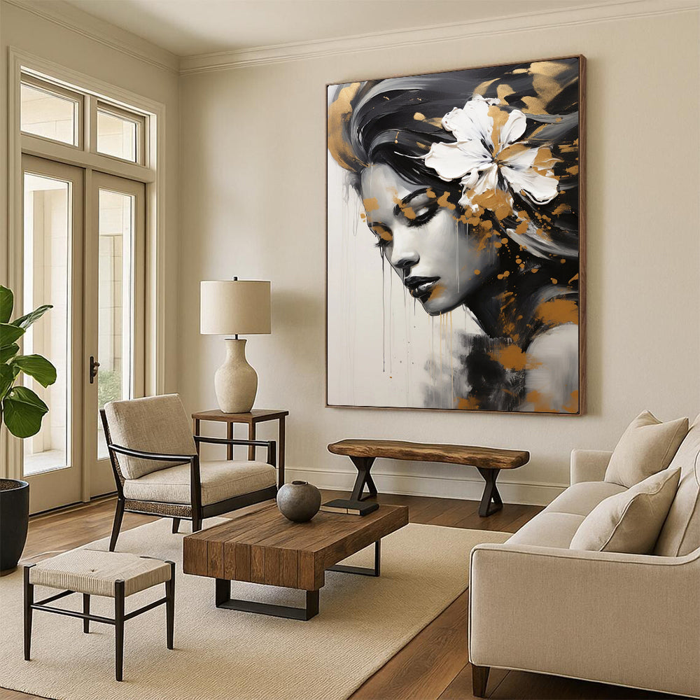 Handmade Textured Abstract Artwork for Dining Room & Hallway LargeART2170
