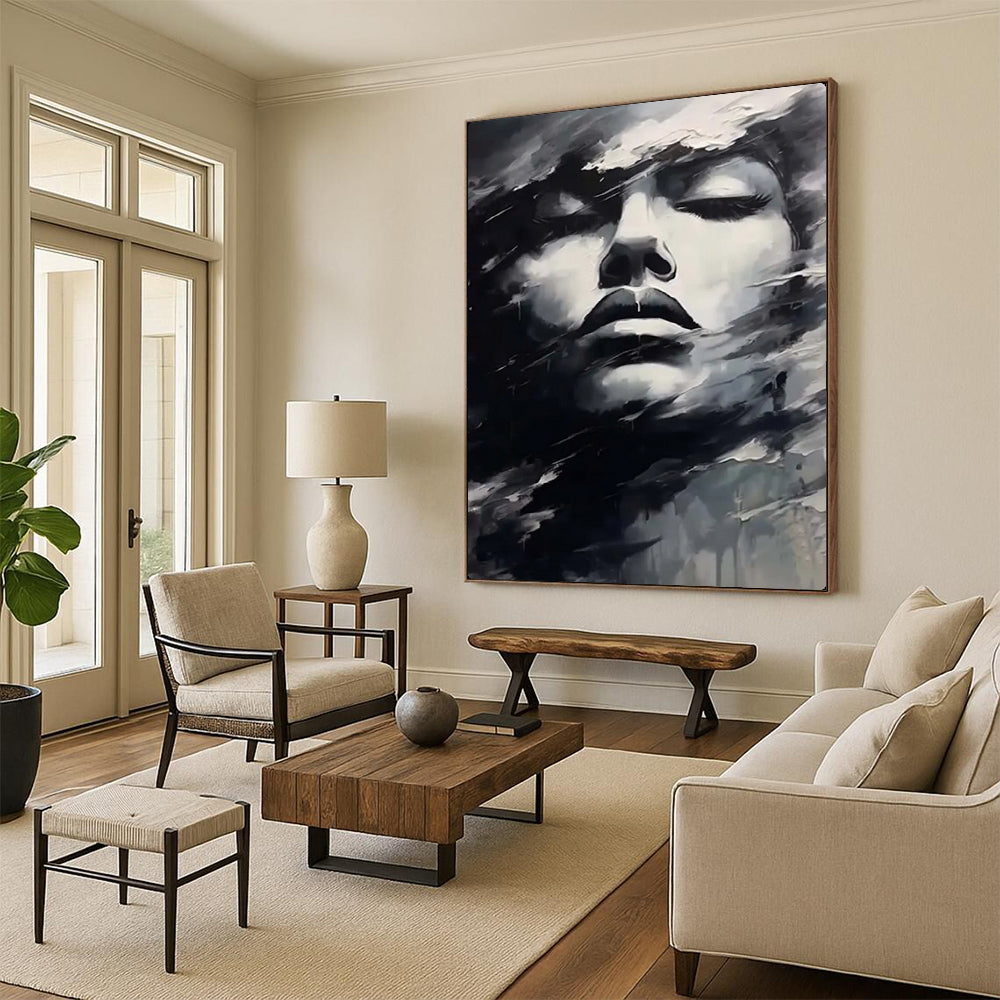 Hand-Painted Large-Scale Textured Abstract Wall Art for Living Room & Playroom LargeART2130