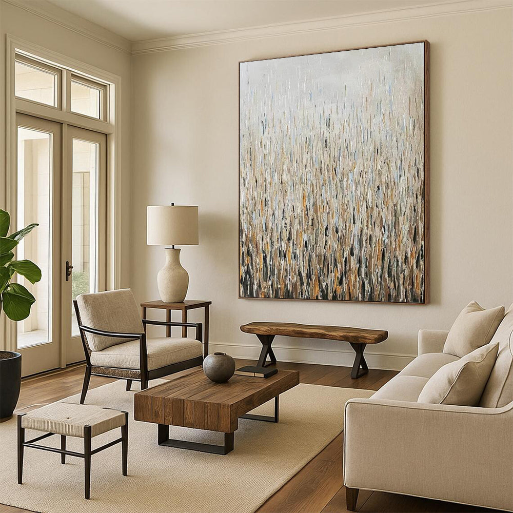 Colossal Hand-Painted Abstract Canvases for Bedroom & Office LargeART2295